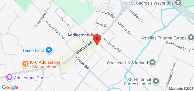 Map showing Tuk Tuk Express - Addlestone in Addlestone